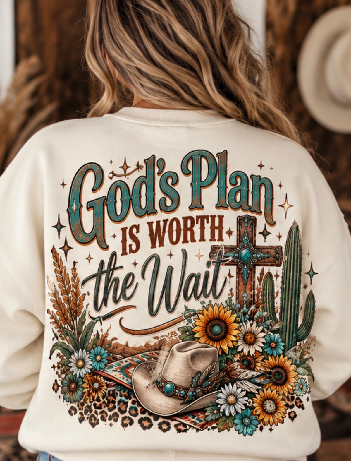 God’s Plan Is Worth The Wait Western Sweatshirt