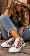 Western Wildflower Cowgirl Sneakers/Florol Longhorn Women’s Shoes