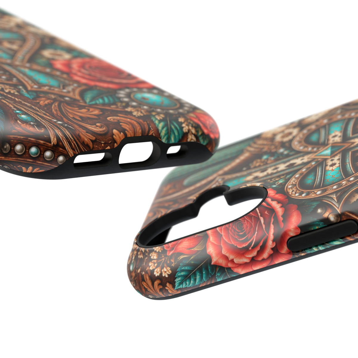 Western Heart & Turquoise Though Phone Case