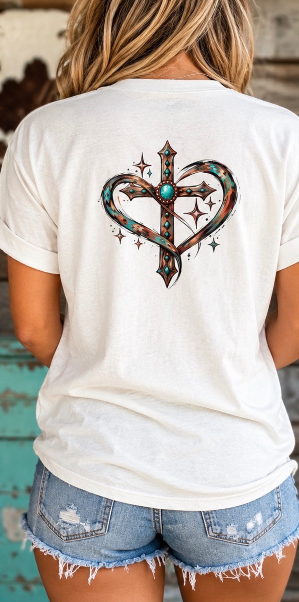Still He Held Me Western Christian Cropped T-Shirt